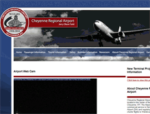 Tablet Screenshot of cheyenneairport.com